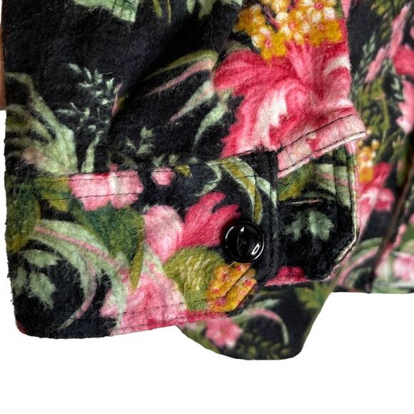 Engineered Garments New York Floral Flannel Button Down Shirt Small - Picture 6 of 7